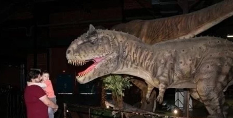 美国达拉斯，主办侏罗纪勘探仿真恐龙展